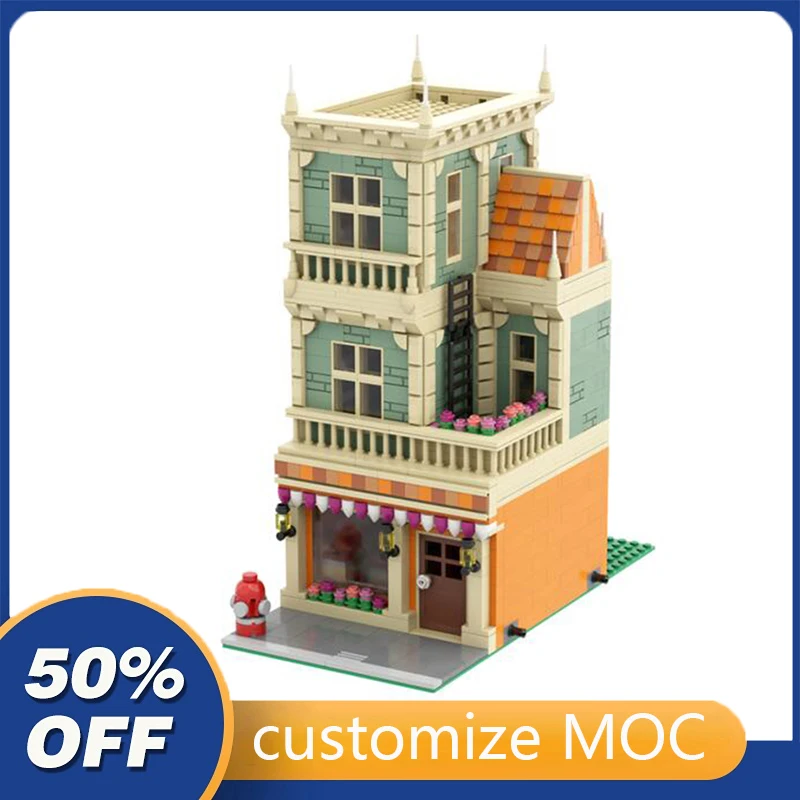 1560PCS Customized MOC Modular Bakery Shop street view Model Building Blocks Bricks Children birthday toys Christmas gifts
1560PCS Customized MOC Modular Bakery Shop street view Model Building Blocks Bricks Children birthday toys Christmas gifts