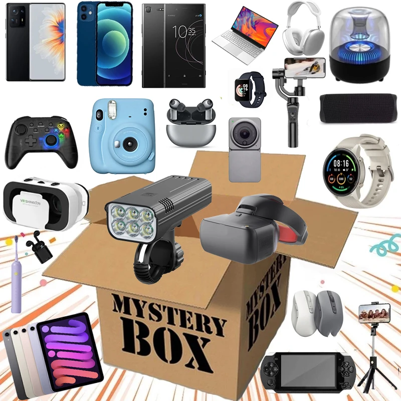 

Boutique premiada misteriosa, câmera presentes eletrônicos, caixa surpresa de presente de Natal aleatório