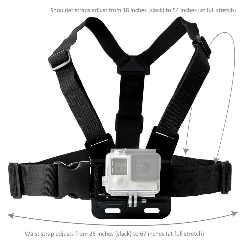 Adjustable Chest Strap Belt Sport Camera GoPro Accessories Chest Mount Harness For GoPro HD Hero 9 8 7 6 5 4 3+ 3 SJ4000 SJ5000
Adjustable Chest Strap Belt Sport Camera GoPro Accessories Chest Mount Harness For GoPro HD Hero 9 8 7 6 5 4 3+ 3 SJ4000 SJ5000