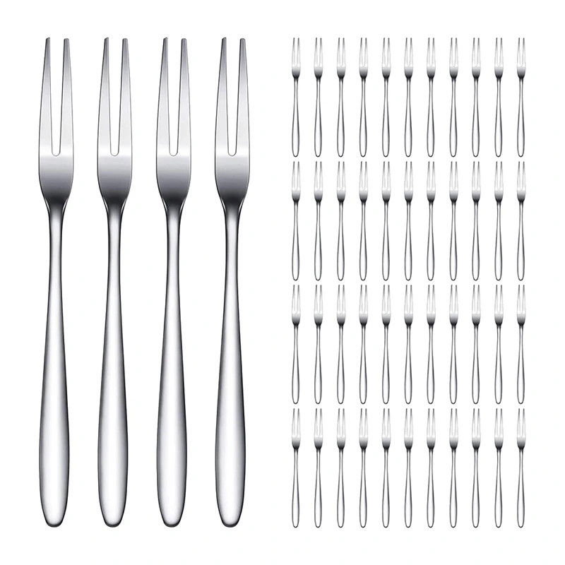 48 Pieces Cocktail Forks Stainless Steel Appetizer Forks Set Appetizer Dessert Forks Mini Salad Fruit Cake Tasting Forks
48 Pieces Cocktail Forks Stainless Steel Appetizer Forks Set Appetizer Dessert Forks Mini Salad Fruit Cake Tasting Forks