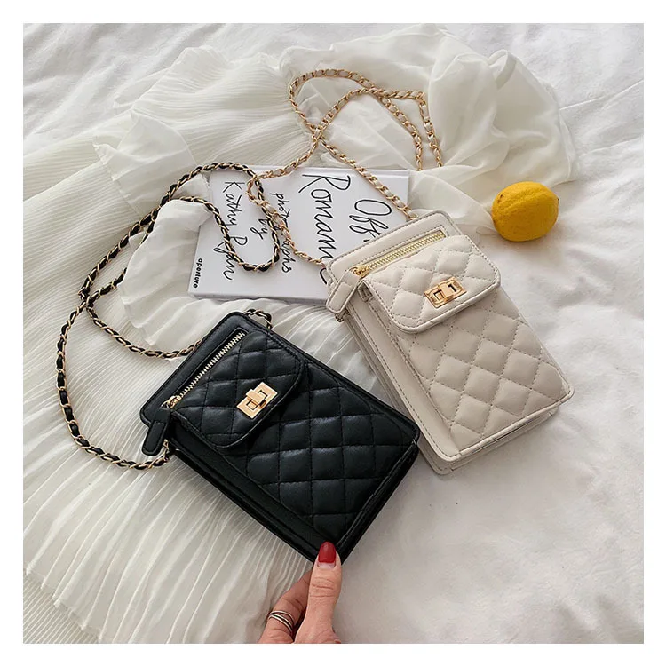 New Cell Phone Women Bag Shoulder Bags Summer Female Chain Crossbody Bags Casual Lattice Shoulder Bags for Ladies Handbag
New Cell Phone Women Bag Shoulder Bags Summer Female Chain Crossbody Bags Casual Lattice Shoulder Bags for Ladies Handbag