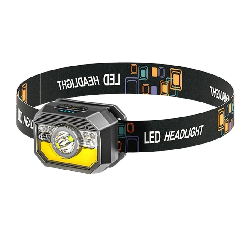 Portable LED Headlamp XPG+COB Headlight Motion Sensor Light USB Rechargeable Waterproof Camping Torch Powerful Lamp
Portable LED Headlamp XPG+COB Headlight Motion Sensor Light USB Rechargeable Waterproof Camping Torch Powerful Lamp