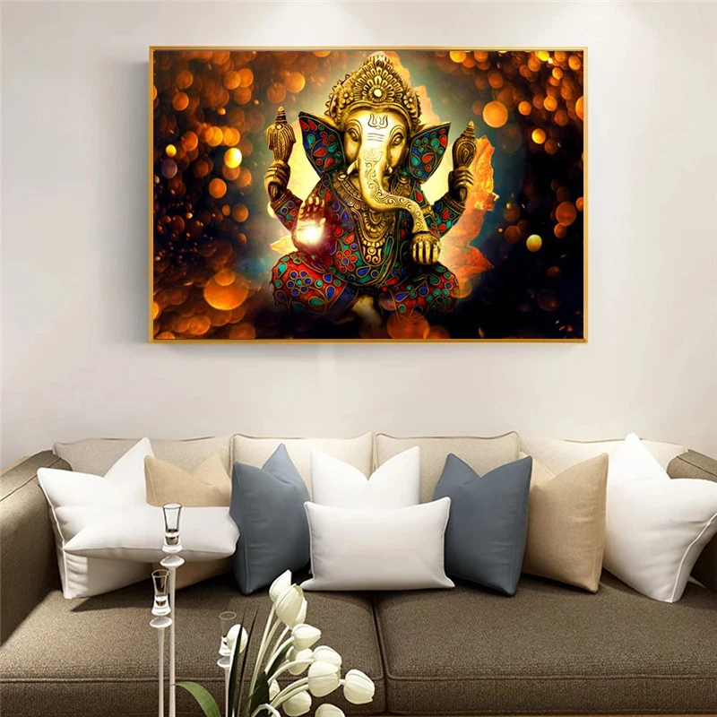 Lord Ganesha Canvas Paintings On The Wall Classical Hindu Gods Posters And Prints Hinduism Decorative Pictures For Living Room
Lord Ganesha Canvas Paintings On The Wall Classical Hindu Gods Posters And Prints Hinduism Decorative Pictures For Living Room