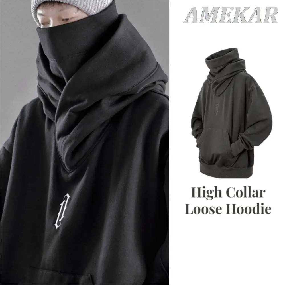 2023 Autumn Winter High Collar Hoodie Loose Comfortable Men's Clothes Harajuku Hiphop Streetwear Fleece Trend Oversize Hooded
2023 Autumn Winter High Collar Hoodie Loose Comfortable Men's Clothes Harajuku Hiphop Streetwear Fleece Trend Oversize Hooded