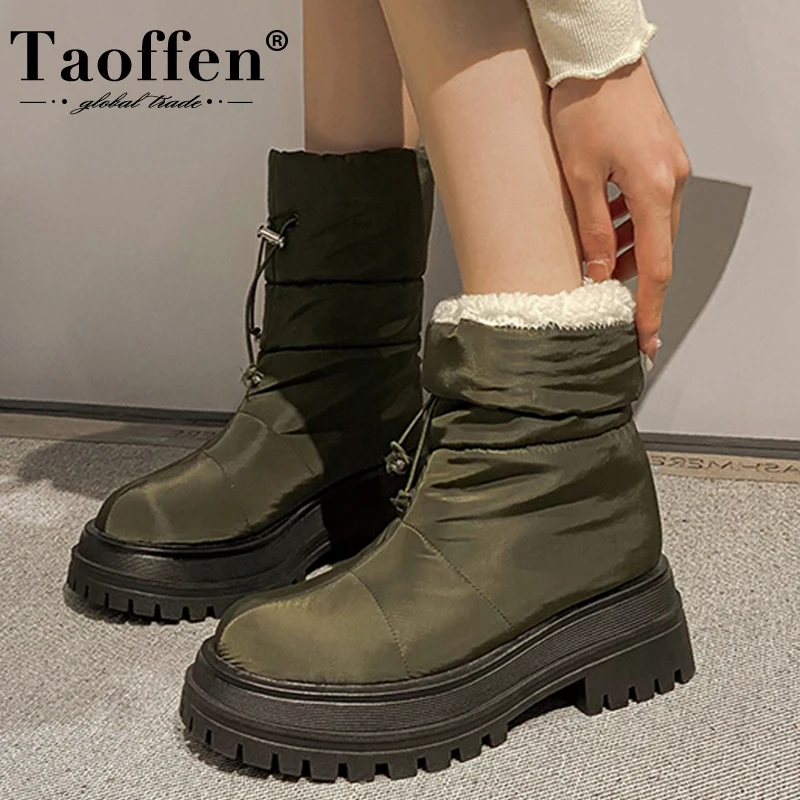 Taoffen/Новое поступление; Женские зимние ботинки; Коллекция 2023 года; Теплая зимняя обувь из плюша для женщин; Модные женские ботильоны на масси...
Taoffen/Новое поступление; Женские зимние ботинки; Коллекция 2023 года; Теплая зимняя обувь из плюша для женщин; Модные женские ботильоны на масси...