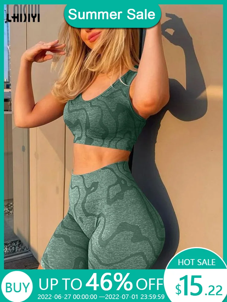 Sports Outfit for Women Seamless 2 Piece Gym High Waist Leggings CropTops Suits Bra Shorts Summer Activewear Leopard Print Set
Sports Outfit for Women Seamless 2 Piece Gym High Waist Leggings CropTops Suits Bra Shorts Summer Activewear Leopard Print Set