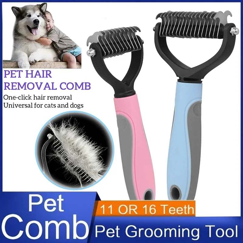 Hair Removal Comb for Dogs Cat Detangler Fur Trimming Dematting Deshedding Brush Grooming Tool For matted Long Hair Curly Pet
Hair Removal Comb for Dogs Cat Detangler Fur Trimming Dematting Deshedding Brush Grooming Tool For matted Long Hair Curly Pet