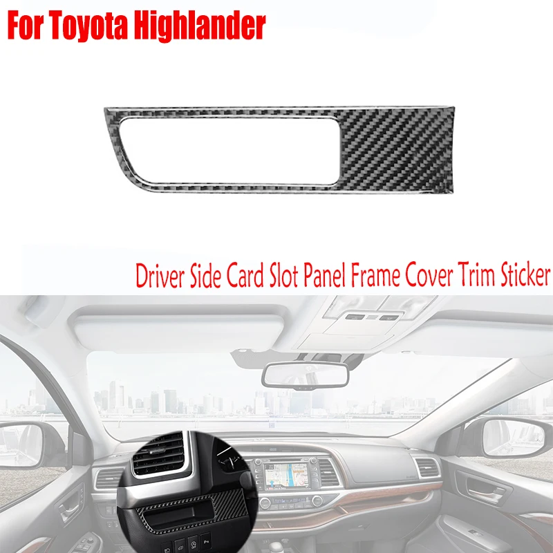 Real Carbon Fiber Car Accessories Interior Parts Driver Side Card Slot Panel Cover Trim Sticker For Toyota Highlander 2014-2019
Real Carbon Fiber Car Accessories Interior Parts Driver Side Card Slot Panel Cover Trim Sticker For Toyota Highlander 2014-2019