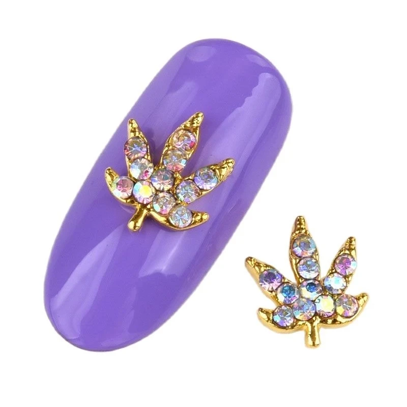 10pcs Gold Maple Leaves Nail Charms 3D AB/Clear Rhinestones Glitter Nail Art Decoration Crystal Diamonds Strass Accessories &ML7
10pcs Gold Maple Leaves Nail Charms 3D AB/Clear Rhinestones Glitter Nail Art Decoration Crystal Diamonds Strass Accessories &ML7