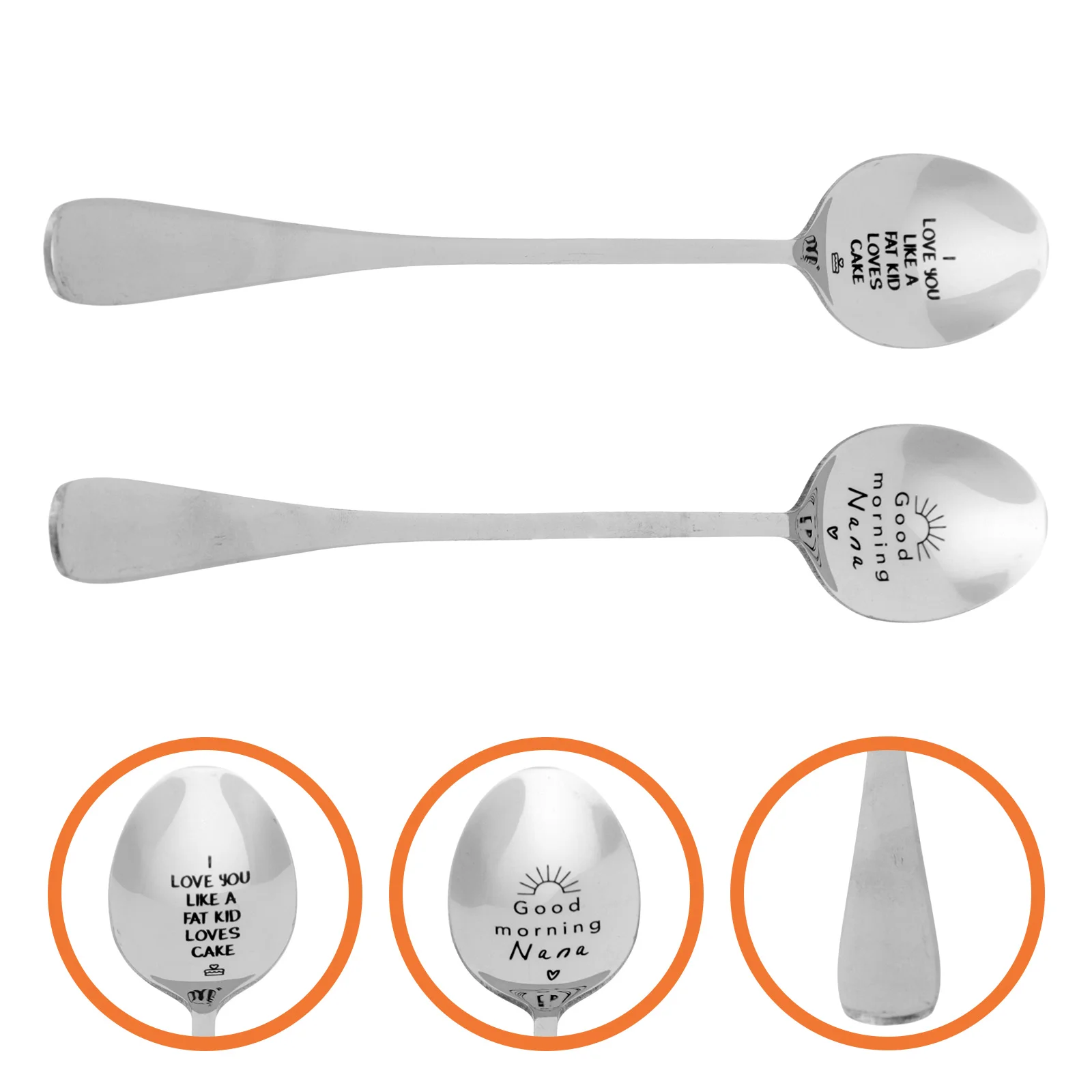 2pcs Stainless-steel Spoons Practical Spoons Handle Spoon Kitchen Spoons for Home Gift
2pcs Stainless-steel Spoons Practical Spoons Handle Spoon Kitchen Spoons for Home Gift