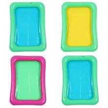 Doitool Floating Tray Inflatable Ice Serving Buffet Bar Drain Plug Inflatable Sand Box Drink Food Serving Tray Party Picnic