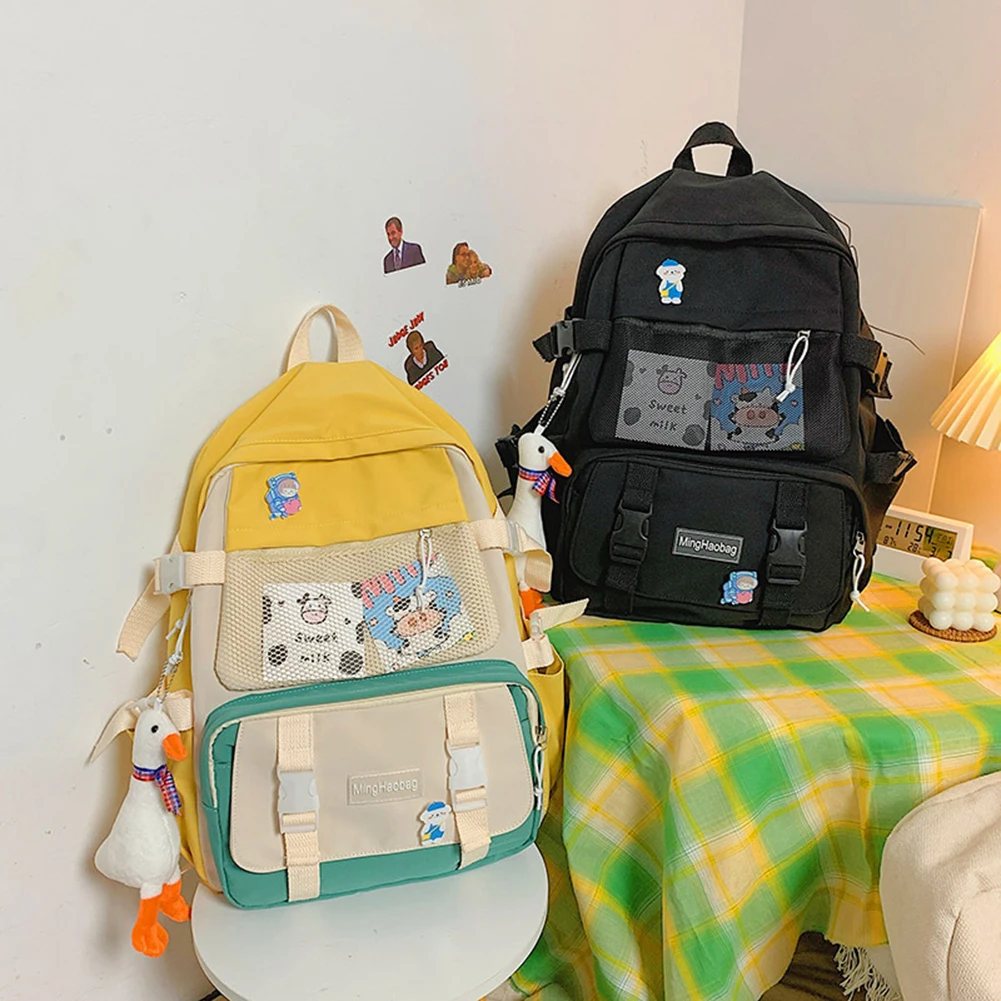 Teenagers Girls Hit Color Shoulder Bag Women Large Capacity Traveling Backpack Lightweight Wear-Resistant Laptop Bag
Teenagers Girls Hit Color Shoulder Bag Women Large Capacity Traveling Backpack Lightweight Wear-Resistant Laptop Bag