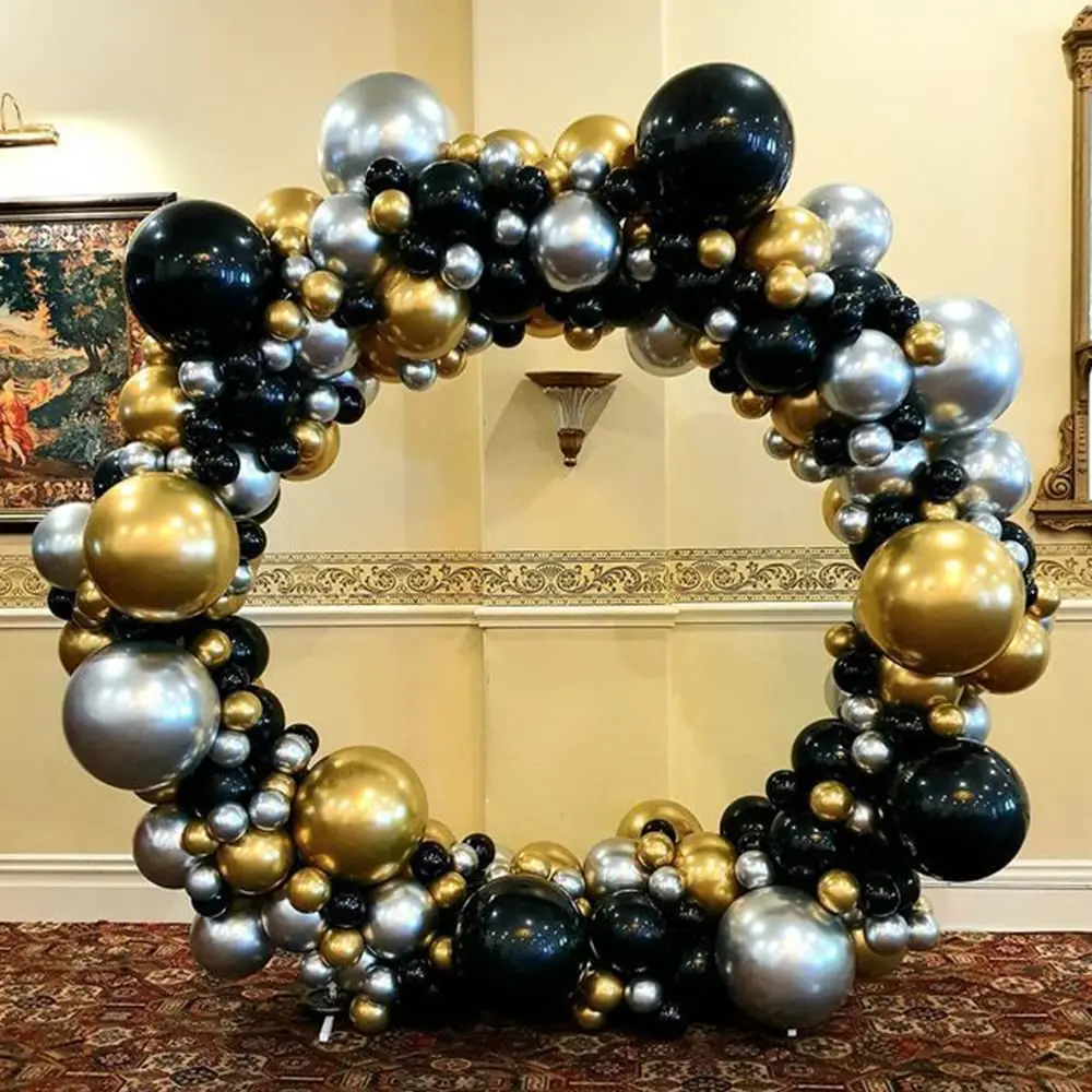 Outdoor Indoor Wedding Decorations Metallic Gold Silver Balloon Garland Arch for Bridal Baby Shower Birthday Party Decoration
Outdoor Indoor Wedding Decorations Metallic Gold Silver Balloon Garland Arch for Bridal Baby Shower Birthday Party Decoration