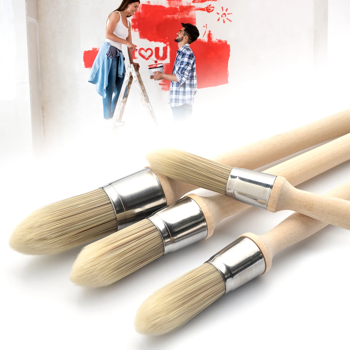 4pcs Trim Paint Brushes Set Edge Painting Tool Trim Brushes Professional Small Paint Brush with Wooden Handle Reusable Paint
4pcs Trim Paint Brushes Set Edge Painting Tool Trim Brushes Professional Small Paint Brush with Wooden Handle Reusable Paint
