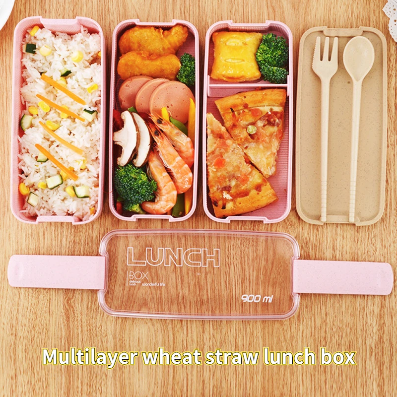 Multi-layer Wheat Straw Lunch Box Student Office Worker Can Heat Lunch Box Japanese Lunch Box with Tableware Food Container
Multi-layer Wheat Straw Lunch Box Student Office Worker Can Heat Lunch Box Japanese Lunch Box with Tableware Food Container