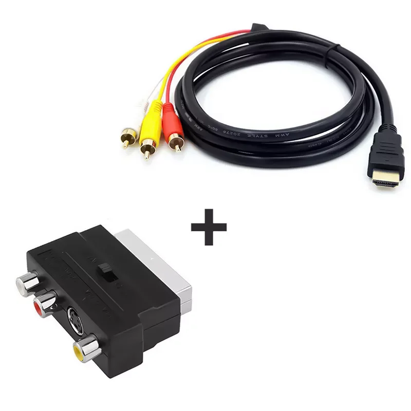 2022New New 1080p Male S-video to 3 RCA AV Audio Cable W/SCART To 3 RCA Phono Adapter
2022New New 1080p Male S-video to 3 RCA AV Audio Cable W/SCART To 3 RCA Phono Adapter