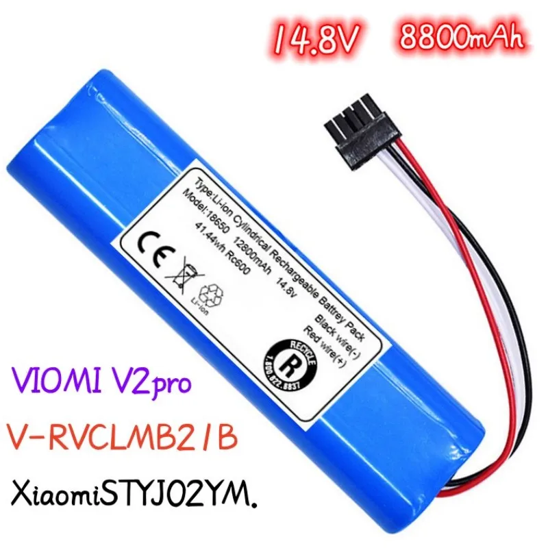 New type of lithium-ion battery pack.14.8V8800mAh,6800mAh,4800mAh.For VIOMI V2 Pro.VRVCLMB21B.Xiaomi STYJ02YM
New type of lithium-ion battery pack.14.8V8800mAh,6800mAh,4800mAh.For VIOMI V2 Pro.VRVCLMB21B.Xiaomi STYJ02YM