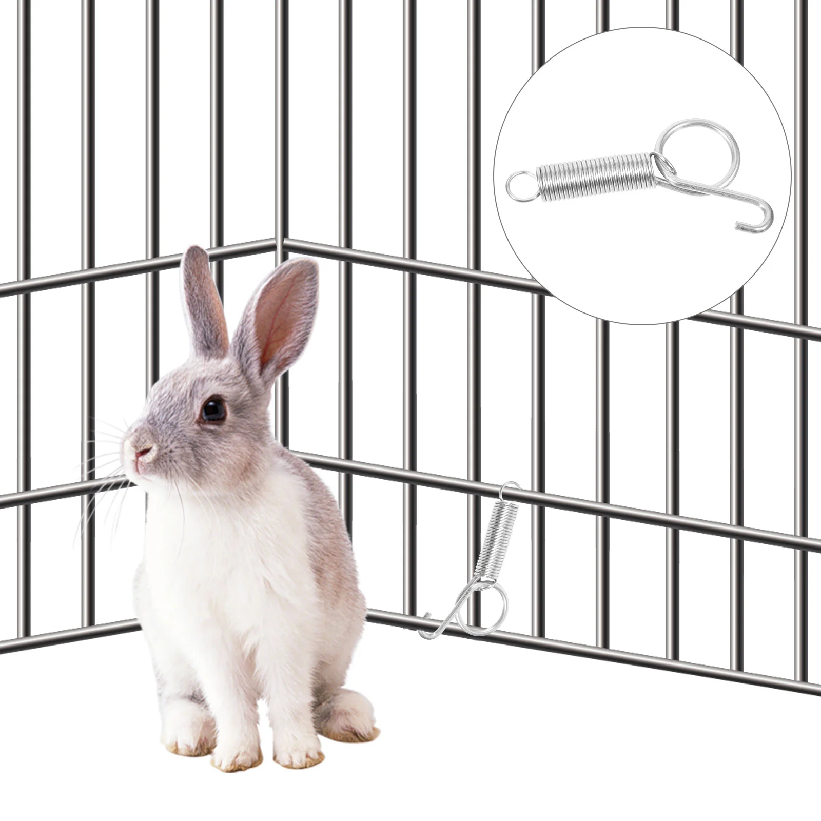 Pet Cage Door Fixing Tool Rabbit Spring Hook Stainless Steel Hooks Fixed Hanger
Pet Cage Door Fixing Tool Rabbit Spring Hook Stainless Steel Hooks Fixed Hanger