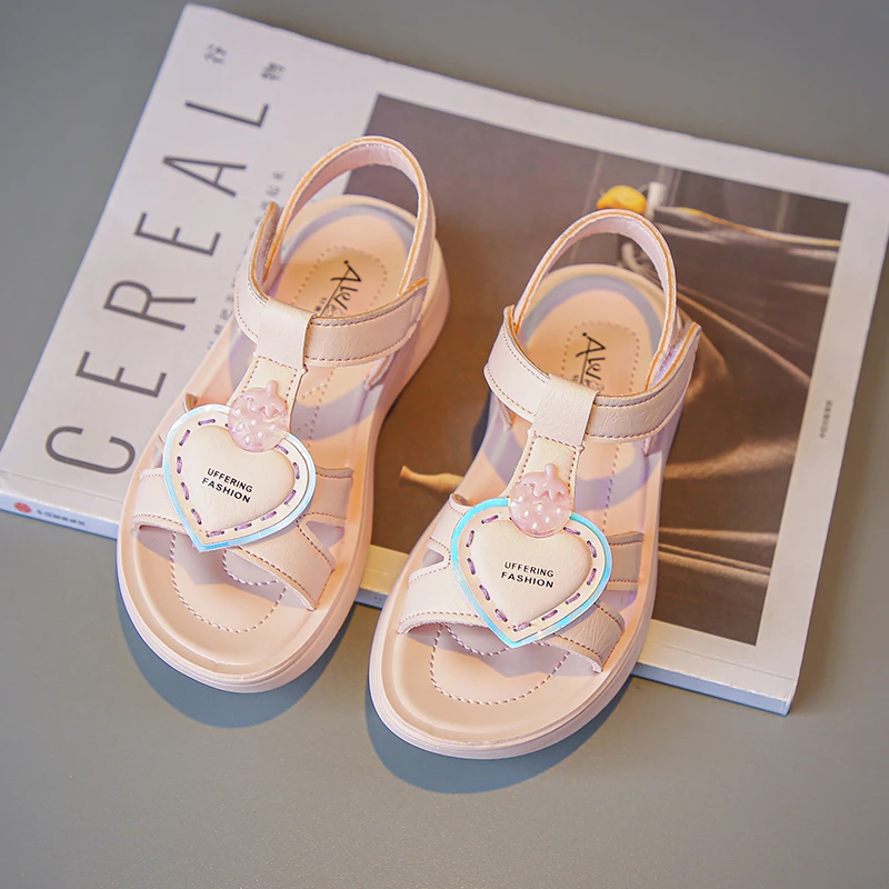 Girls Sandals Strawberry 2023 Kids Solid Summer New Non Slip Breathable Hook & Loop Children's Fashion Casual Beach Shoes Korean
Girls Sandals Strawberry 2023 Kids Solid Summer New Non Slip Breathable Hook & Loop Children's Fashion Casual Beach Shoes Korean