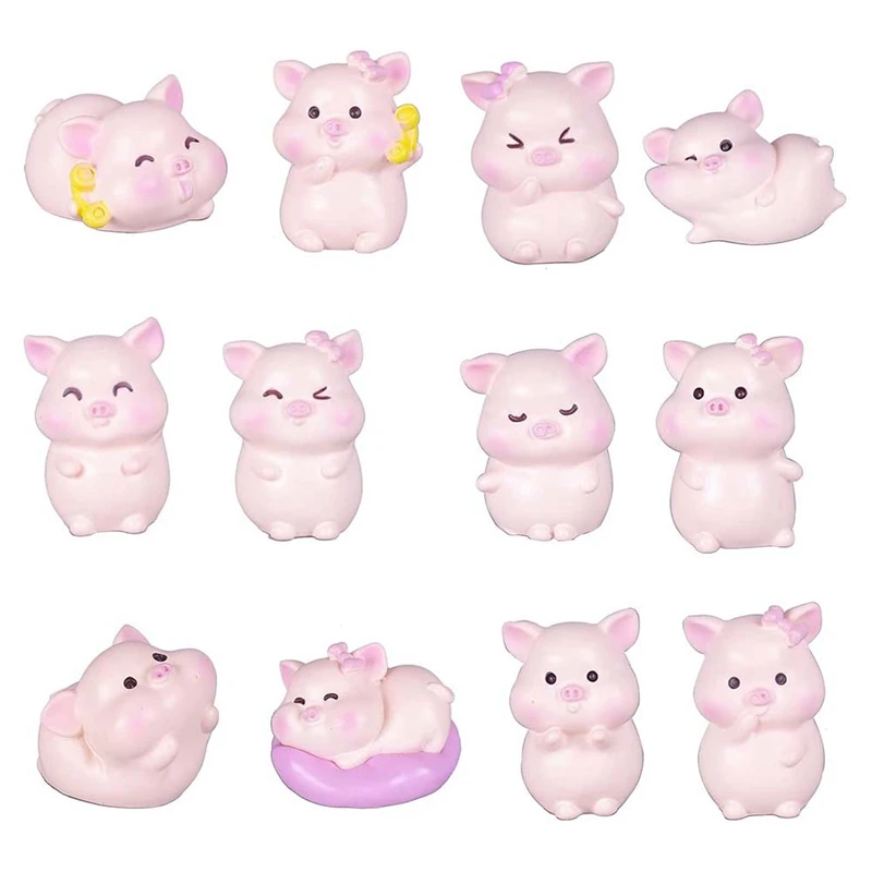 A63I 12 Pcs Pig Cake Topper Decor,Mini Pig Figurines Mold For Fairy Garden,Cute Pink Animal Pig Characters Toys,Cupcake Decor
A63I 12 Pcs Pig Cake Topper Decor,Mini Pig Figurines Mold For Fairy Garden,Cute Pink Animal Pig Characters Toys,Cupcake Decor