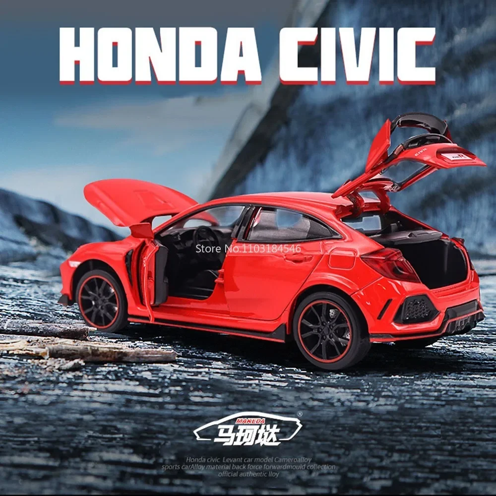 1:32 Honda Civic Type R Alloy Toys Sports Car Model Diecast Metal Simulation Sound Light Pull Back Vehicles Kids Collection Gift
1:32 Honda Civic Type R Alloy Toys Sports Car Model Diecast Metal Simulation Sound Light Pull Back Vehicles Kids Collection Gift