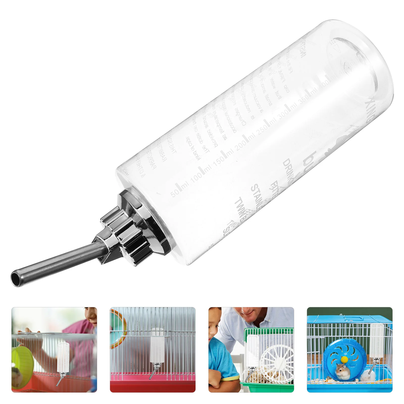 Pet Cage Water Bottle Waterbottle Feeder Hamster Stainless Steel Rabbit Guinea Hanging Container Clear
Pet Cage Water Bottle Waterbottle Feeder Hamster Stainless Steel Rabbit Guinea Hanging Container Clear