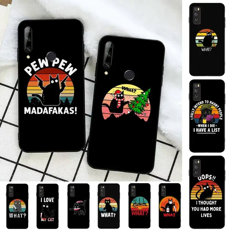 Funny Black Cat What Phone Case for Huawei Honor 10 i 8X C 5A 20 9 10 30 lite pro Voew 10 20 V30
Funny Black Cat What Phone Case for Huawei Honor 10 i 8X C 5A 20 9 10 30 lite pro Voew 10 20 V30