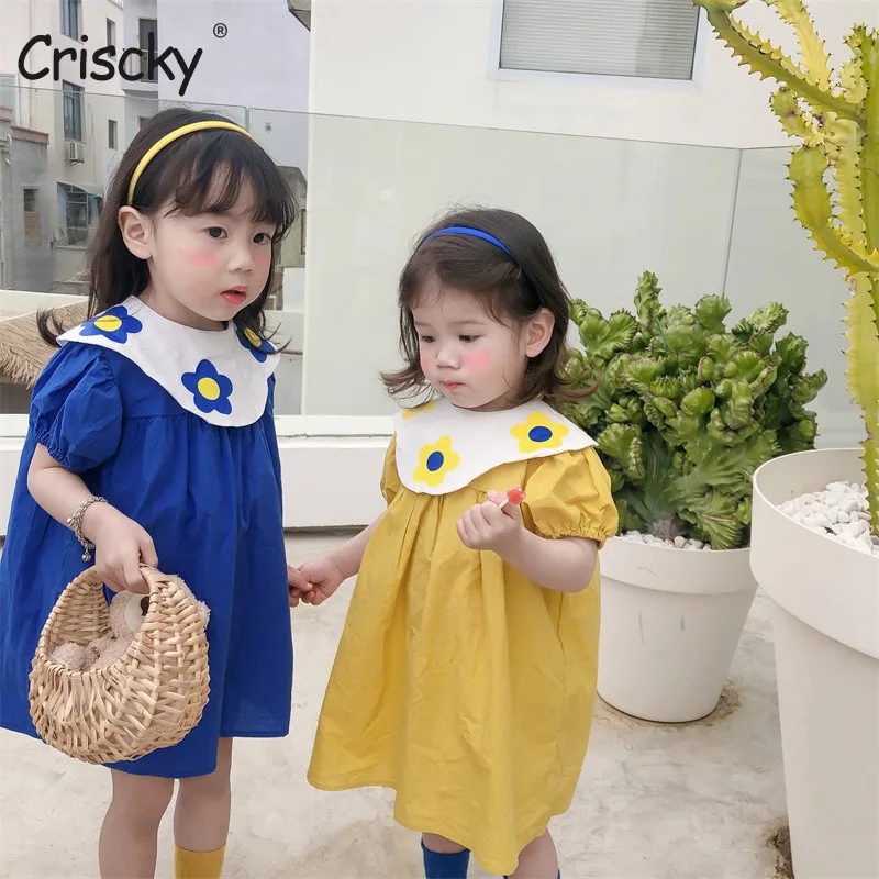 Criscky Cotton Baby Dresses Cute Summer Girls Clothes Princess Dress Floral Print Lapel Girls' Children Clothing 2022
Criscky Cotton Baby Dresses Cute Summer Girls Clothes Princess Dress Floral Print Lapel Girls' Children Clothing 2022