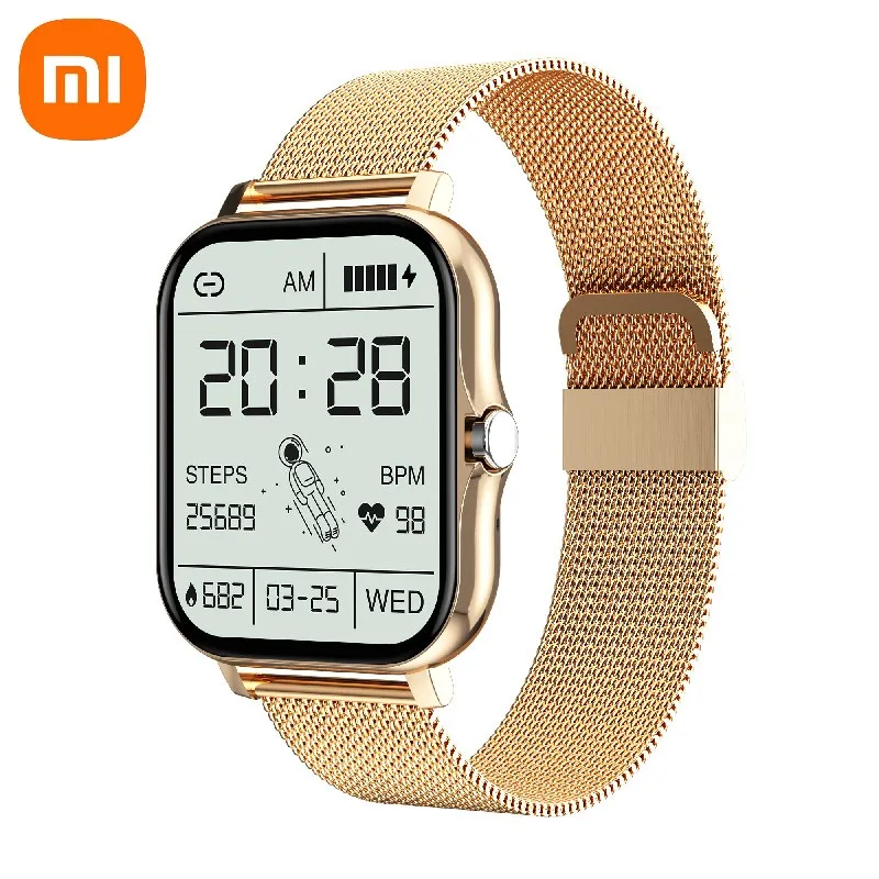XIAOMI Smart Watch Full Touch Screen Bluetooth Call Fitness Tracker Waterproof Watch Heart Rate Monitor Smartwatch for Men Women
XIAOMI Smart Watch Full Touch Screen Bluetooth Call Fitness Tracker Waterproof Watch Heart Rate Monitor Smartwatch for Men Women