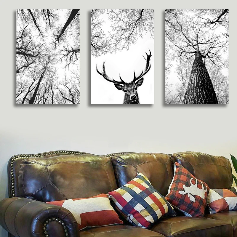 Scandinavian Tree Print Hunting Posters Deer Antlers Wall Art Woodland Tree Minimalist Canvas Painting Home Room Decoration
Scandinavian Tree Print Hunting Posters Deer Antlers Wall Art Woodland Tree Minimalist Canvas Painting Home Room Decoration