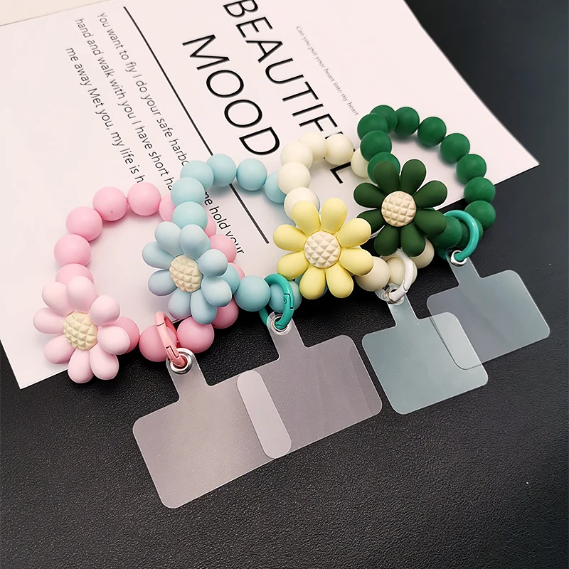 Mobile Phone Lanyard Short Hand-beaded Wrist Pendant Frosted Round Beads Pendant Sun Flower Pendant Phone Anti-lost Lanyard Key
Mobile Phone Lanyard Short Hand-beaded Wrist Pendant Frosted Round Beads Pendant Sun Flower Pendant Phone Anti-lost Lanyard Key