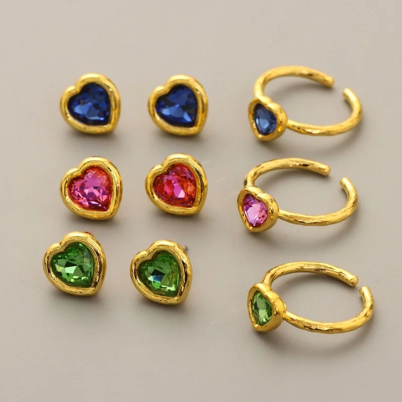 2022 New Early Spring Series Fashion Simple Temperament Love Earring Earring Ring Ring
2022 New Early Spring Series Fashion Simple Temperament Love Earring Earring Ring Ring