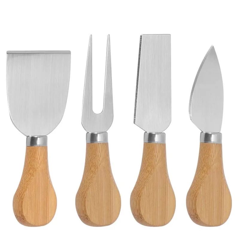 Oak Handle Cheese Knife Set Bamboo Handle Stainless Steel Cake Cheese Pizza Knife Four-Piece Set Baking
Oak Handle Cheese Knife Set Bamboo Handle Stainless Steel Cake Cheese Pizza Knife Four-Piece Set Baking