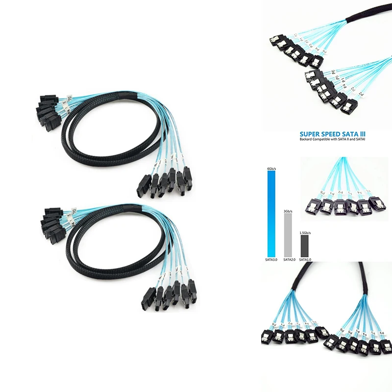 7 Pin Data Cable SATA 3.0 6Gbps SAS Cable For Server 7 Pin To SATA Breakout Cable Hard Drive Splitter Cable
7 Pin Data Cable SATA 3.0 6Gbps SAS Cable For Server 7 Pin To SATA Breakout Cable Hard Drive Splitter Cable