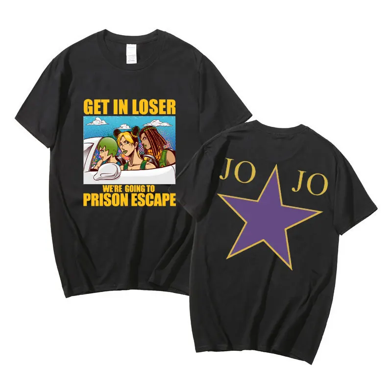 Anime Jojo Bizarre Adventure Jolyne Cujoh T Shirt Men Women Fashion Soft Cotton T-shirts Short Sleeve Male Oversized Streetwear
Anime Jojo Bizarre Adventure Jolyne Cujoh T Shirt Men Women Fashion Soft Cotton T-shirts Short Sleeve Male Oversized Streetwear