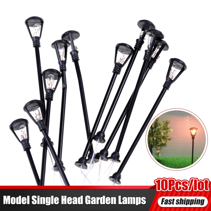10pcs Model Layout Single Head Lights Lamppost Landscape Light Model Scale 1:100 Mini Garden Lamps Miniatures Decoration Black
10pcs Model Layout Single Head Lights Lamppost Landscape Light Model Scale 1:100 Mini Garden Lamps Miniatures Decoration Black