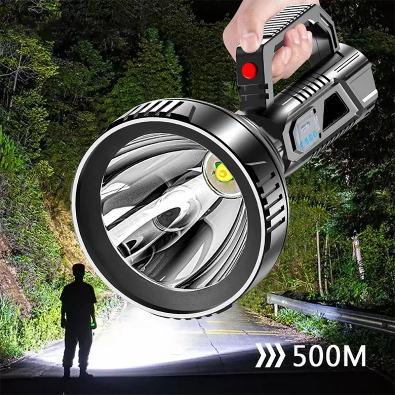 Strong Light Portable Flashlight USB Rechargeable ABS Outdoor Led Multifunctional Household Searchlight Portable Lamp
Strong Light Portable Flashlight USB Rechargeable ABS Outdoor Led Multifunctional Household Searchlight Portable Lamp