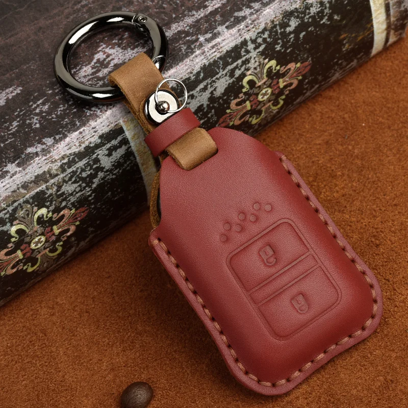 Leather Car Key Case Cover For Honda Accord EX EXL Civic Crv Crz Hrv Pilot Ridgeline 2017 2018 Keychain Auto Key Protect
Leather Car Key Case Cover For Honda Accord EX EXL Civic Crv Crz Hrv Pilot Ridgeline 2017 2018 Keychain Auto Key Protect