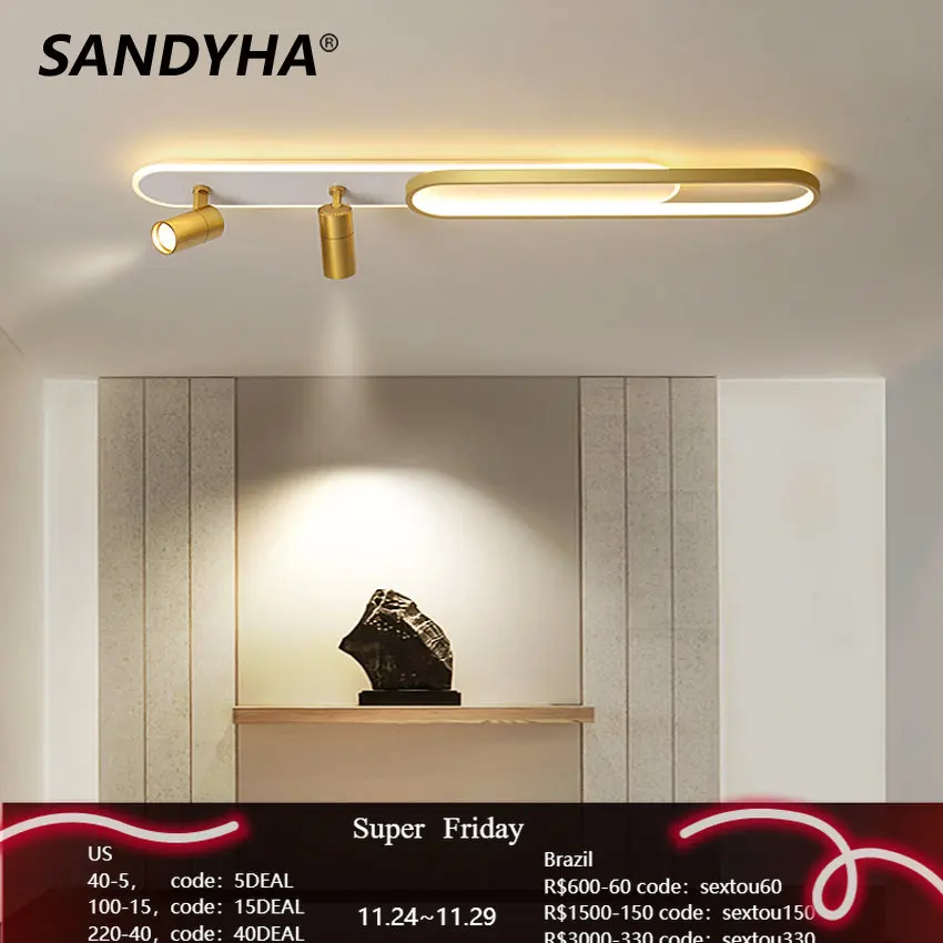 Nordic Modern Led Wall Lamps With Spotlight for Living Room Kitchen Bedroom Salon Golden Black Acrylic Light Fixtures for Ceil
Nordic Modern Led Wall Lamps With Spotlight for Living Room Kitchen Bedroom Salon Golden Black Acrylic Light Fixtures for Ceil