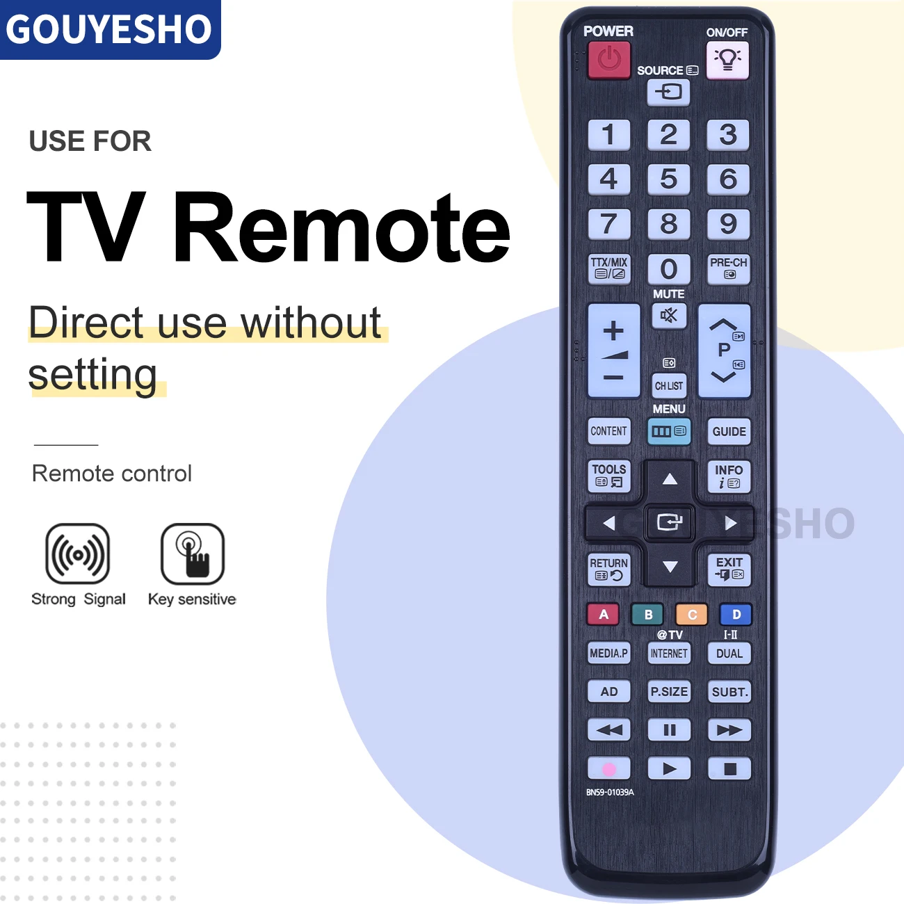 New For Samsung BN59-01039A Replacement TV Remote Control UE40C5100QWXXU
New For Samsung BN59-01039A Replacement TV Remote Control UE40C5100QWXXU