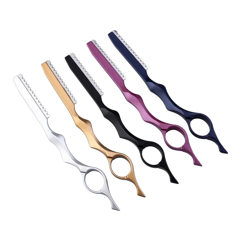 Salon Sharp Barber Razor Blade Hair Razors Cut Hair Cutting Fine Thinning Trimming Alloy Shaving Knife Hairdresser Tool U1199
Salon Sharp Barber Razor Blade Hair Razors Cut Hair Cutting Fine Thinning Trimming Alloy Shaving Knife Hairdresser Tool U1199
