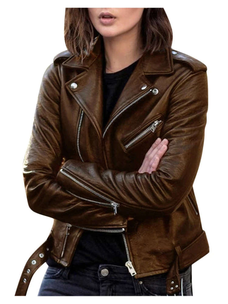 2022 PU Motorcycle Suit Slim And Slim Winter Jacket Leather Jacket Women's Jacket Autumn Short Spring Korean Version
2022 PU Motorcycle Suit Slim And Slim Winter Jacket Leather Jacket Women's Jacket Autumn Short Spring Korean Version