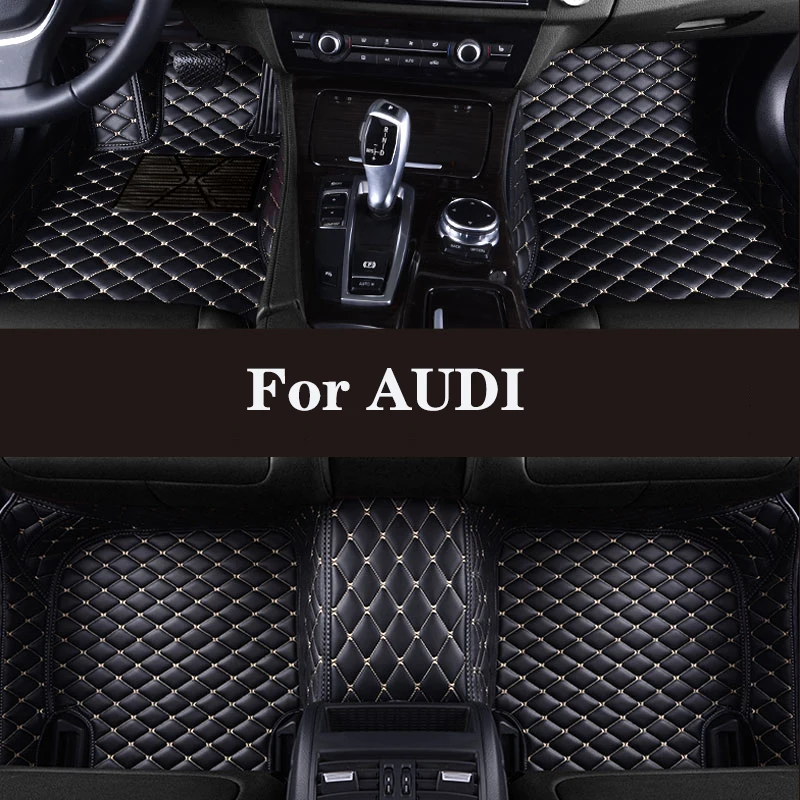

Full Surround Custom Leather Car Floor Mat For AUDI S1 S3 S4 S5 S6 S7 S8 RS3 RS4 RS5 RS6 RS7 TT TTS e-tron Auto Parts