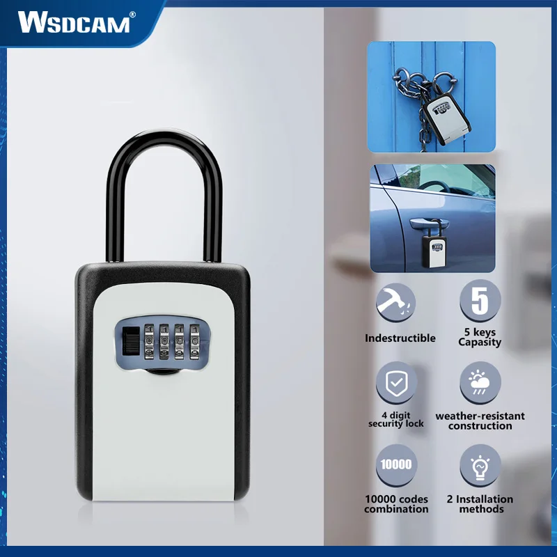 Wsdcam Password Storage Key Box Indoor Outdoor Wall Mount Weatherproof 4 Digit Combination Password Home Metal Key Security Box
Wsdcam Password Storage Key Box Indoor Outdoor Wall Mount Weatherproof 4 Digit Combination Password Home Metal Key Security Box