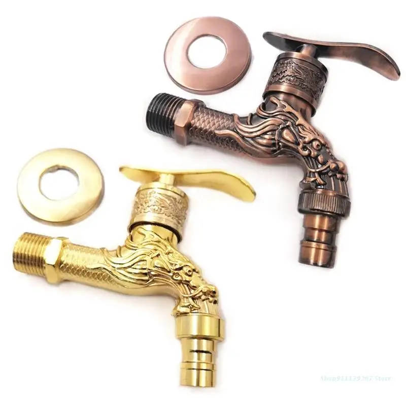 Смеситель для водопроводной раковины C5AD с античным рисунком дракона, винтажный кран для стиральной машины 
Смеситель для водопроводной раковины C5AD с античным рисунком дракона, винтажный кран для стиральной машины