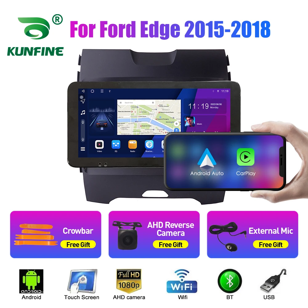 Автомобильный радиоприемник 10 33 дюйма для Ford Edge 2015-2018 2Din Android Восьмиядерный