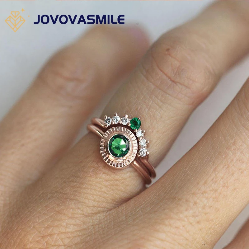 JOVOVASMILE 0.5carat Emerald Solitaire Green Engagement Ring 1.6mm 18k Gold Wedding Band Unique Fine Jewelry
JOVOVASMILE 0.5carat Emerald Solitaire Green Engagement Ring 1.6mm 18k Gold Wedding Band Unique Fine Jewelry