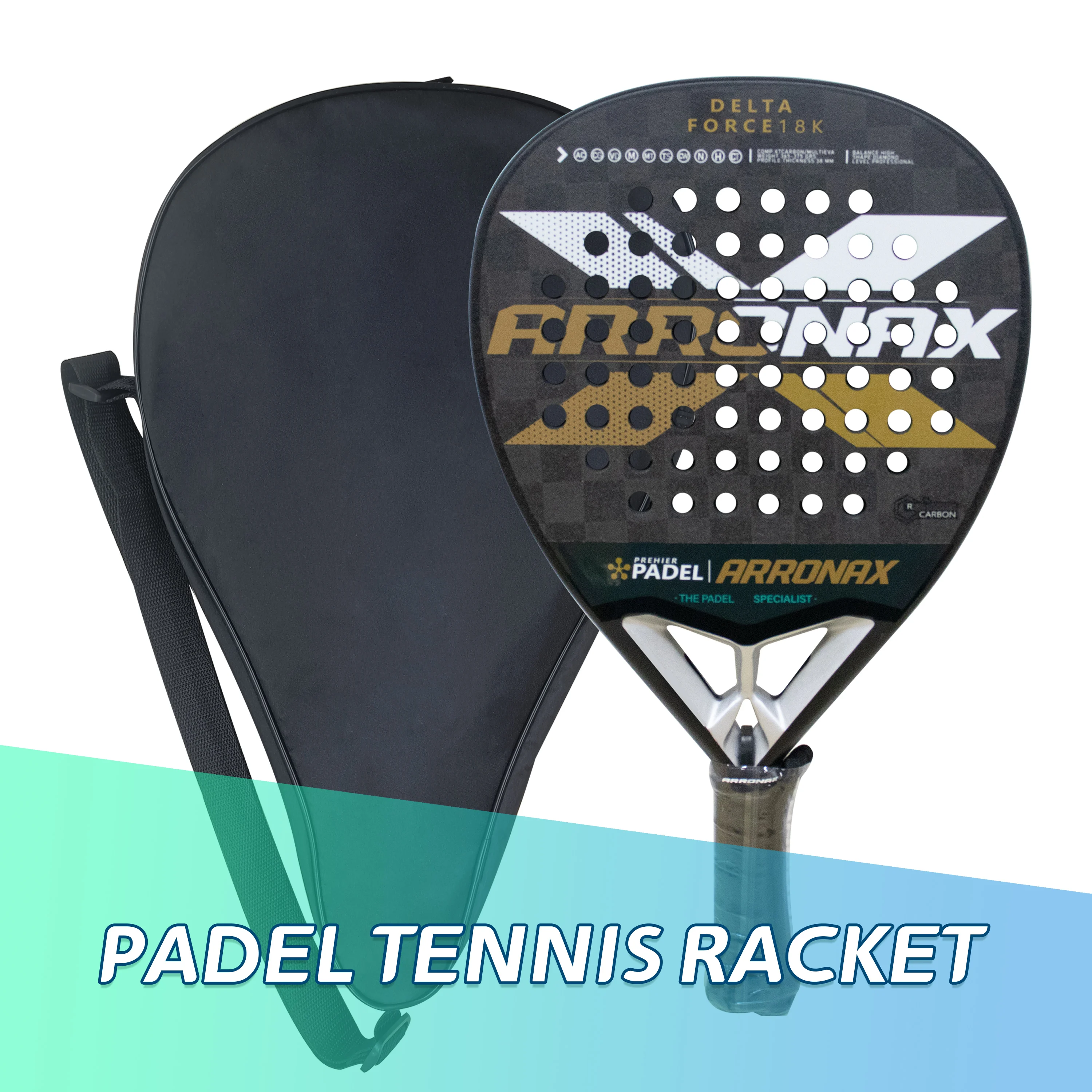 In Stock 18K Padel Racket Soft Face Carbon Fiber Soft EVA Face Paddle Tennis Sports Racquet Lightweight for Men Women
In Stock 18K Padel Racket Soft Face Carbon Fiber Soft EVA Face Paddle Tennis Sports Racquet Lightweight for Men Women