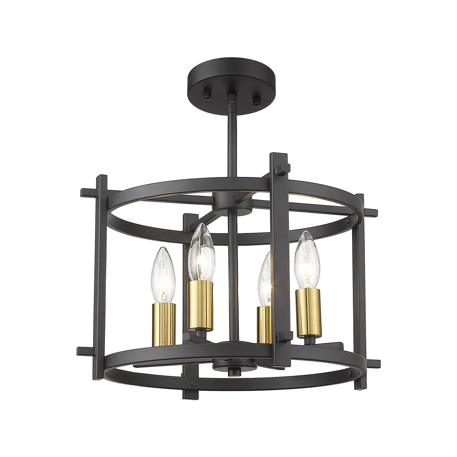 Metal Semi Flush Mount Chandelier Modern Hanging Black Pendant Light for Hallway Kitchen Living Room
Metal Semi Flush Mount Chandelier Modern Hanging Black Pendant Light for Hallway Kitchen Living Room