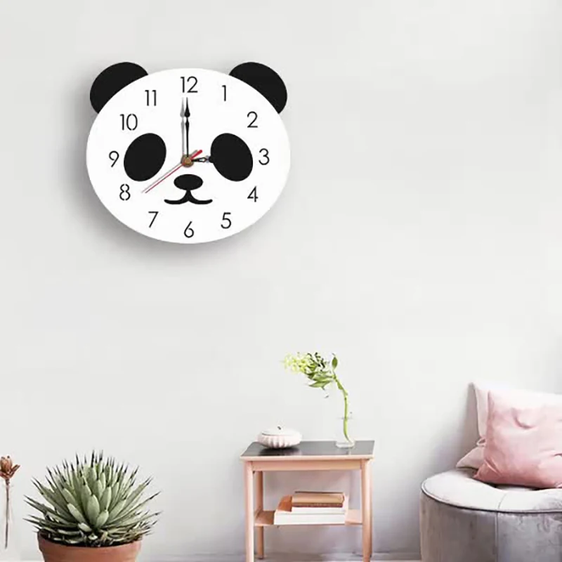 Modern Creative Cartoon Wall Clock Acrylic Clock National Treasure Panda Cute Simple Home Wall Clocks High Quality Gift
Modern Creative Cartoon Wall Clock Acrylic Clock National Treasure Panda Cute Simple Home Wall Clocks High Quality Gift
